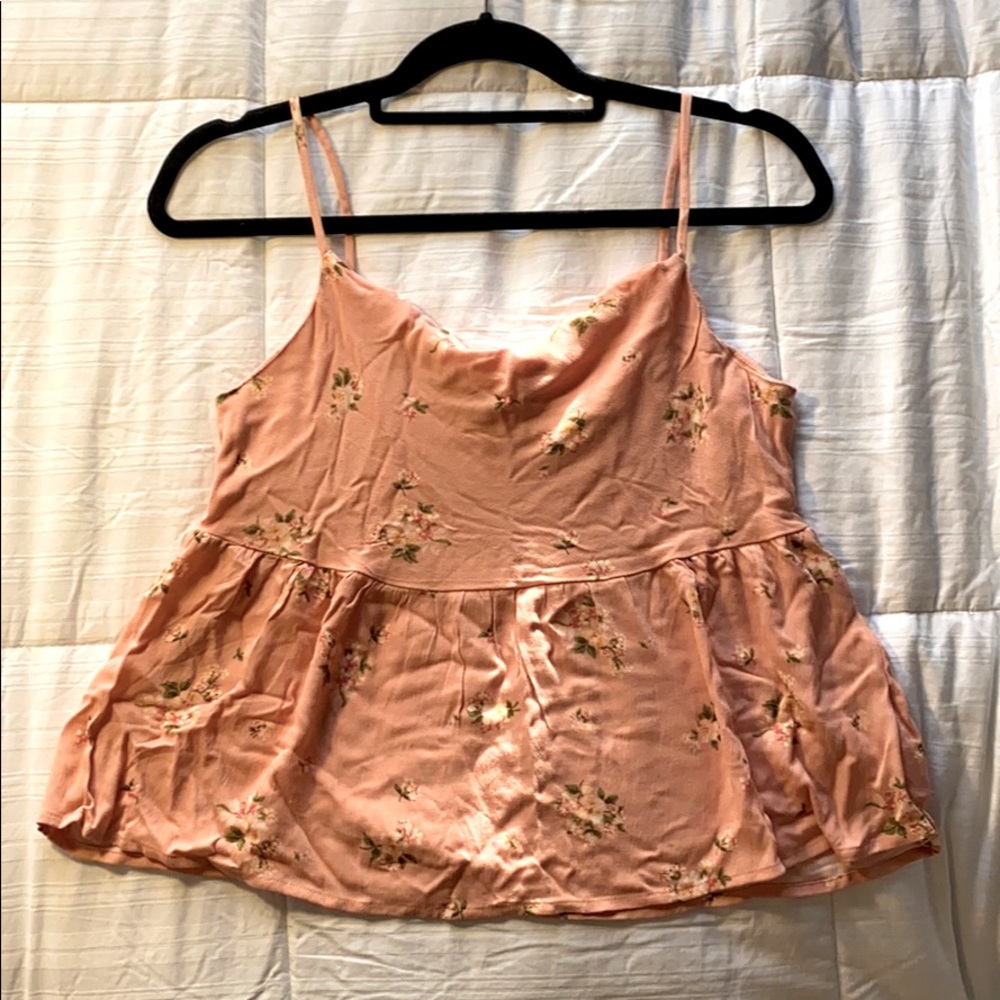 AE spaghetti strap floral blouse